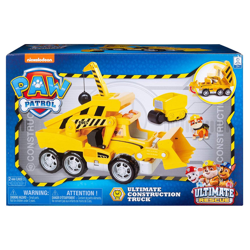 paw patrol rubble truck toy