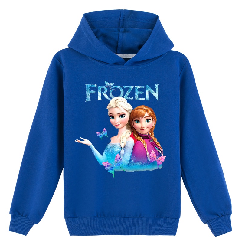 Frozen Children's Hoodie Baby Cartoon Jacket Korean Girls Sweet Multicolor Top