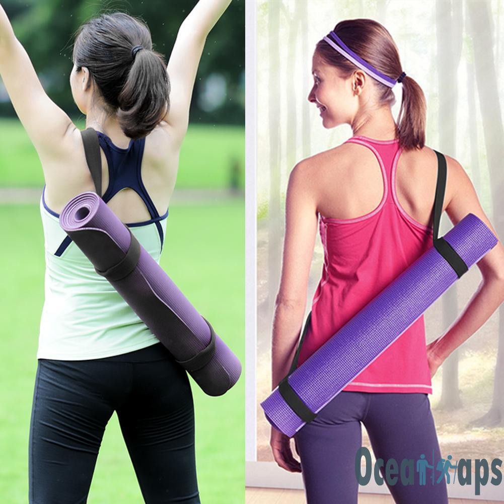 Adjustable Yoga Mat Sling Carrier Shoulder Carry Strap Belt Cotton Sport Hot