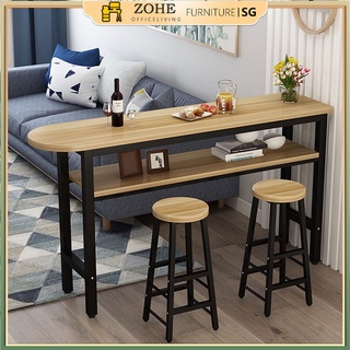 ZOHE Bar Table Set, Modern Pub Table and Chairs Dining Set, Kitchen Counter Height Dining Table Set  Built in Storage Layer, Easy Assemble #0