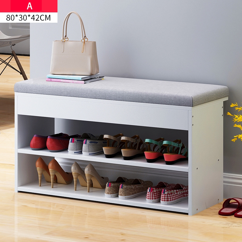 Home Simple Storage Stool Home Shoe Storage Sofa Bench Small Shoe Rack Shopee Singapore