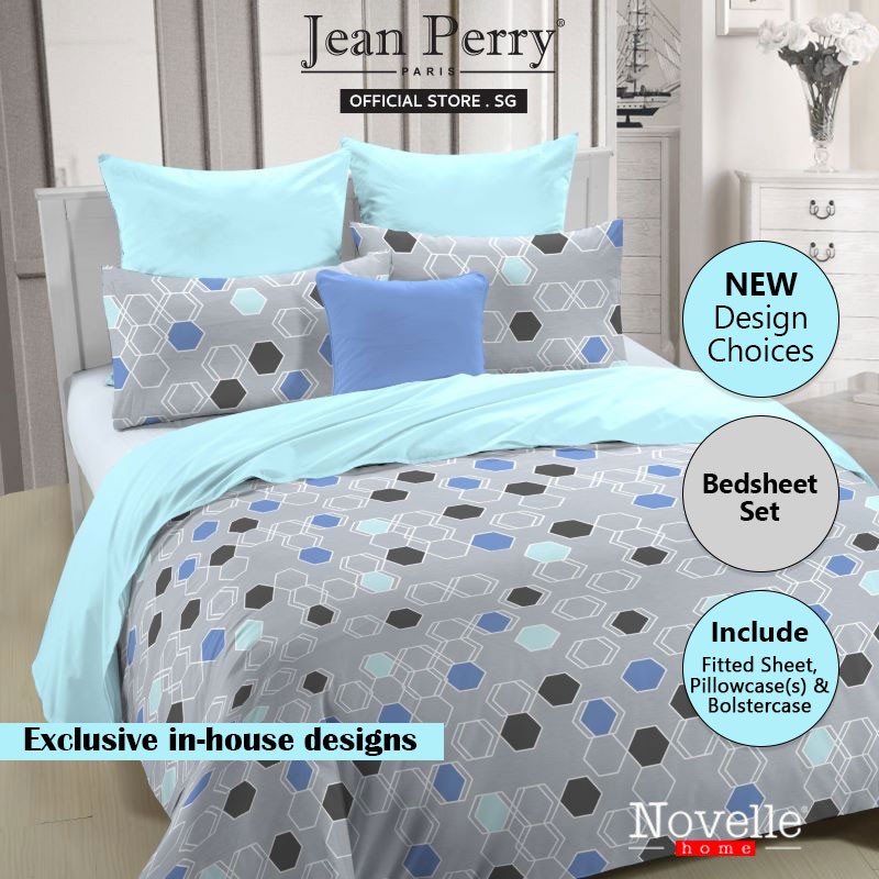 Harumi By Novelle Bedsheet Set/Fitted Sheet/Pillowcase/Bolstercase | Shopee  Singapore
