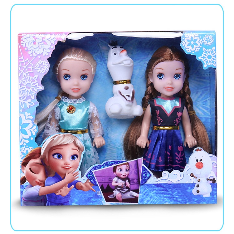 2PCS frozen Princess elsa doll New Playset Figures Birthday Gift Elsa&Anna