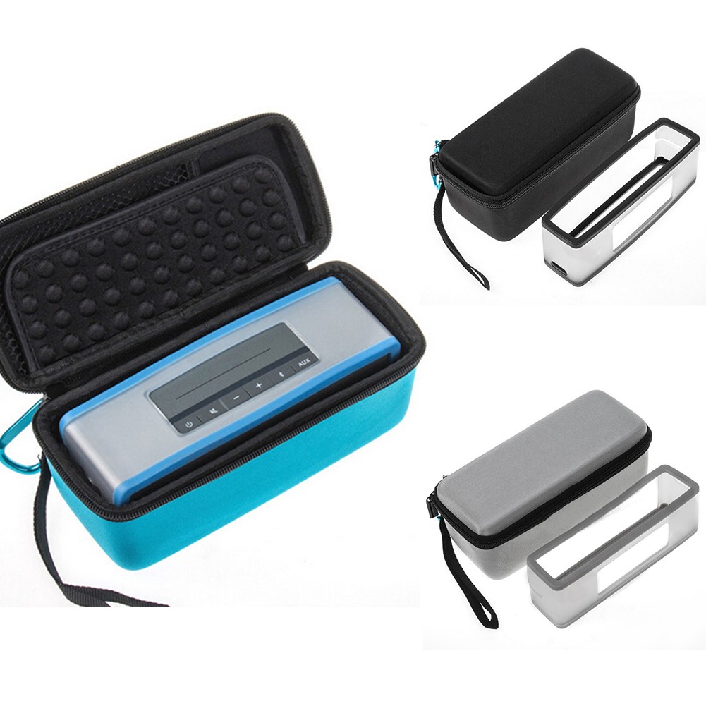 Bose EVA Hard Case Storage Bag W/ Silicone Soft Cover For Bose SoundLink Mini Speaker 