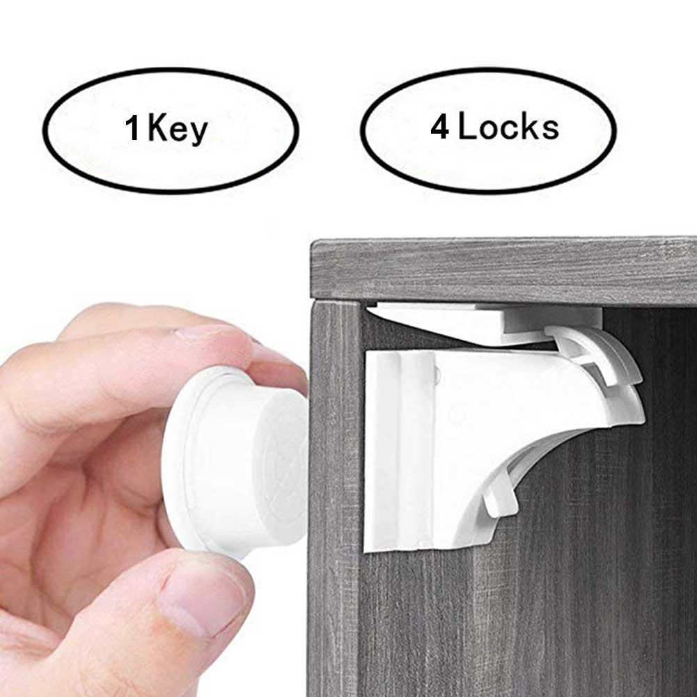 Magnetic Kit Children Invisible Baby Protection Keys Safety Door