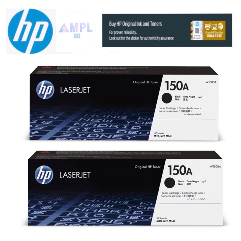 Genuine Hp 150a Black Original Laserjet Toner Cartridge W1500a For M111w M141w Hp 150 150 1500 W1500 Hp 150a 111 141 Shopee Singapore