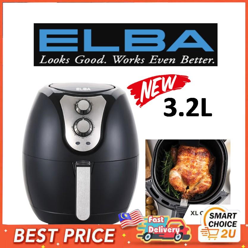 Ready Stock Elba Eaf H3214 Bk 3 2l Eaf K5130 Ss 5 0l Air Fryer With Non Stick Coating Frying Basket Trio Trio Ta Shopee Singapore