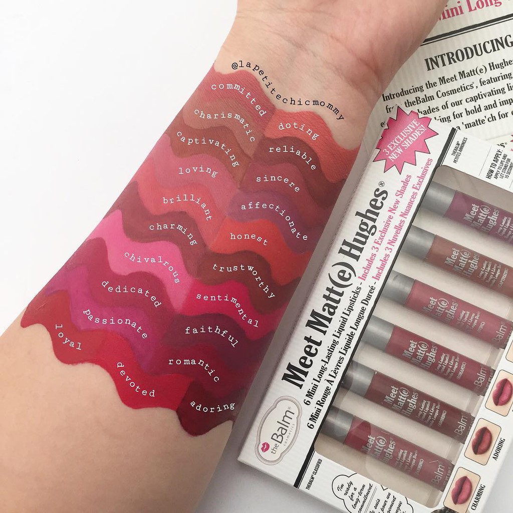 the balm meet matte hughes mini set