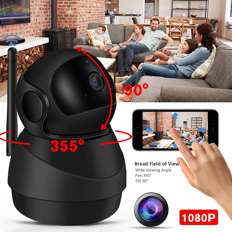 Shiny Hd 1080p Wireless Wifi Ip Camera Cctv Security Night