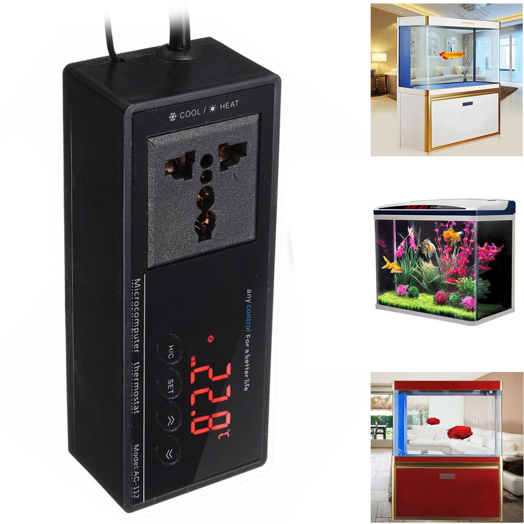 Digital Reptile Aquarium Thermostat Heat Mat Temp Control