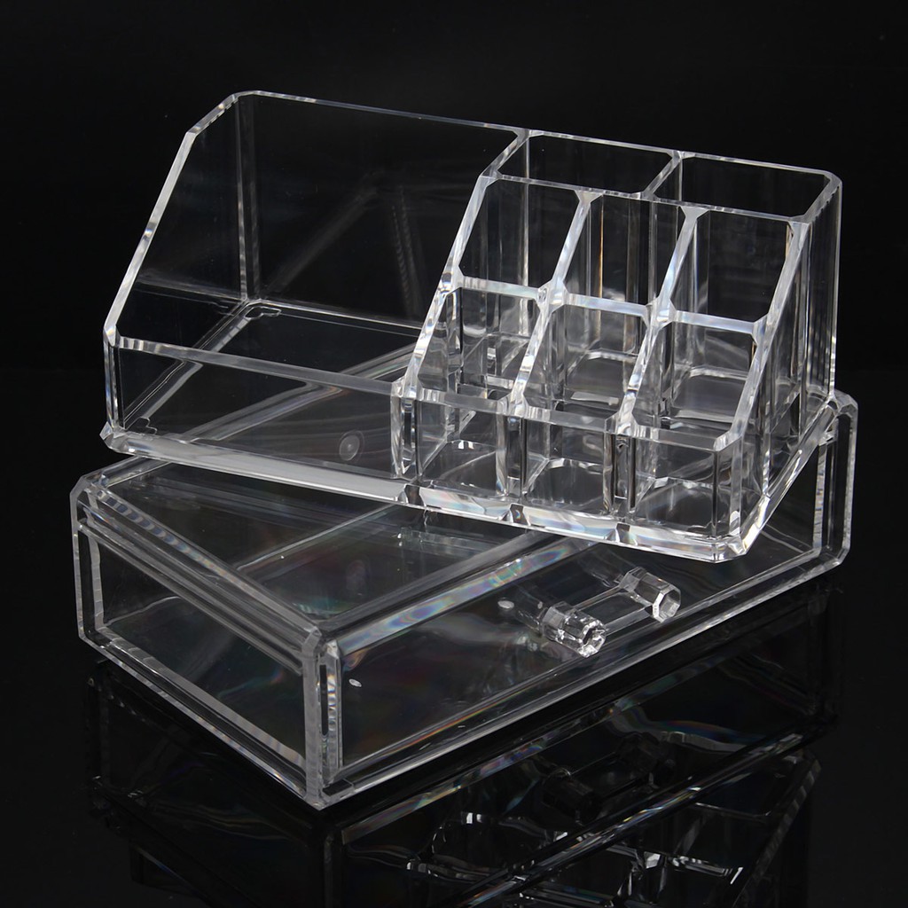 Pur Acrylic Makeup Cosmetic Organiser Lip Grid Drawers Display