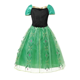 Elsa Frozen Anna Stage Princess Dress Halloween Birthday Cosplay Dress For Girl Snow Queen Princess Costume #2