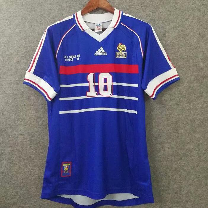 ZINEDINE ZIDANE FRANCE 98 WORLD CUP JERSEY SHIRT MAILLOT CAMISETA