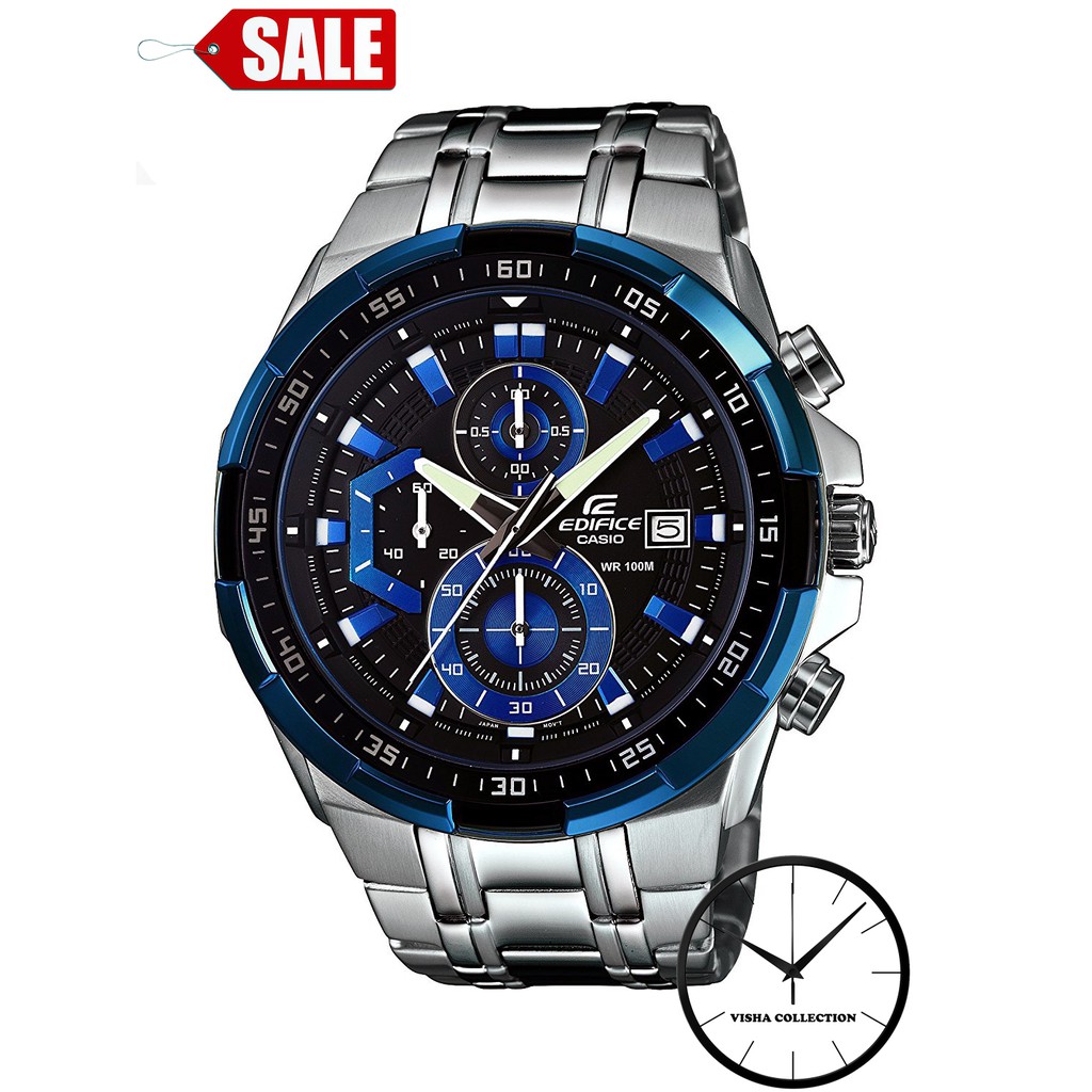 casio blue dial men's watch