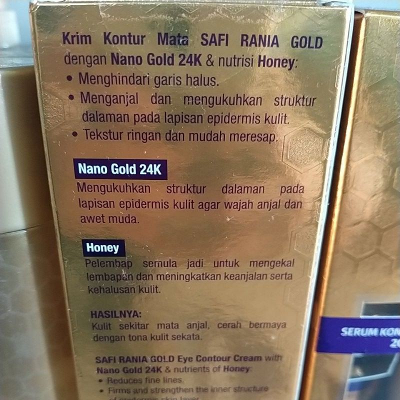 safi rania gold eye contour cream