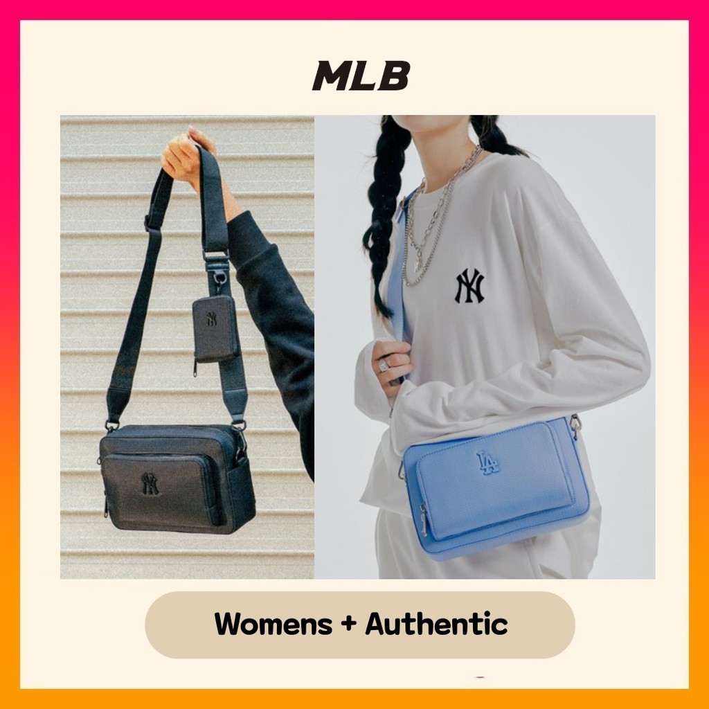 MLB Korea Ripstop nylon crossbody bag 32BGDI111 Shopee Singapore