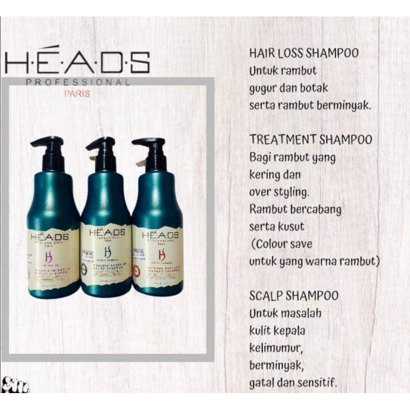 Shop Malaysia Heads Professional Paris Botamix Shampoo Hairloss Dandruff Treatment Shopee Singapore