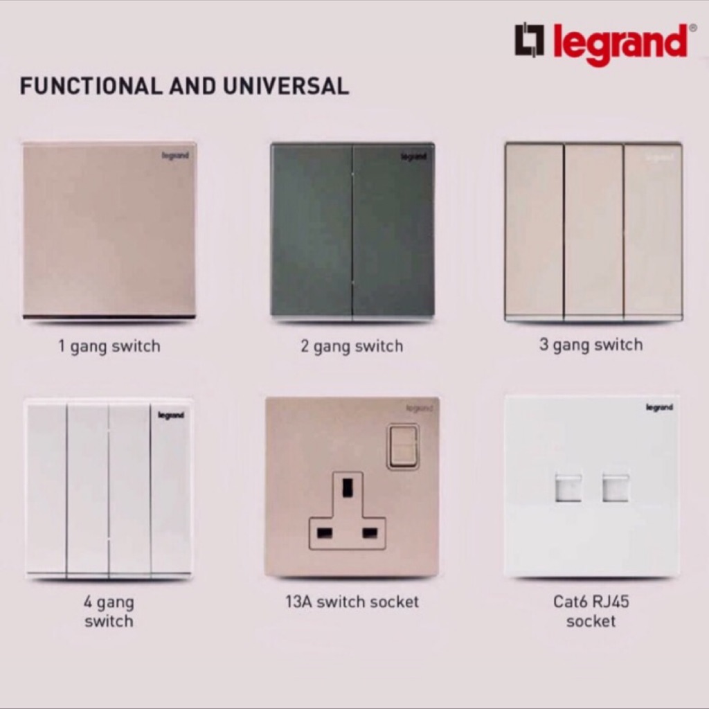 Legrand Galion Designer Switch and Socket colour Shopee Singapore