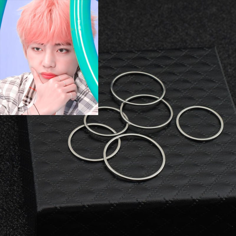 Kpop BTS V Same Style Finger Ring BANGTAN BOYS Unisex Ring | Shopee