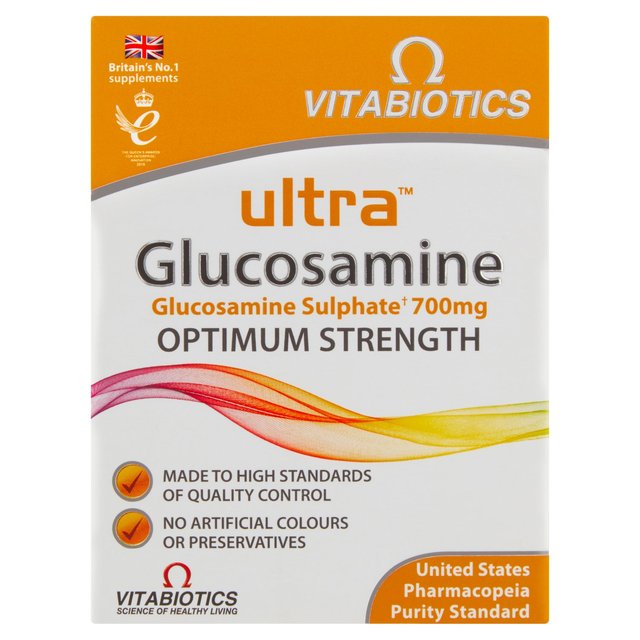 Vitabiotics Ultra Glucosamine Sulphate 700mg Optimum Strength, 60