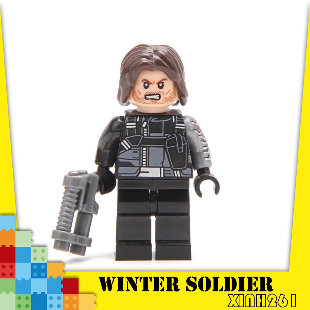 Winter Soldier James Buchanan Barnes Minifigures Lego Compatible Building Blocks Shopee Singapore