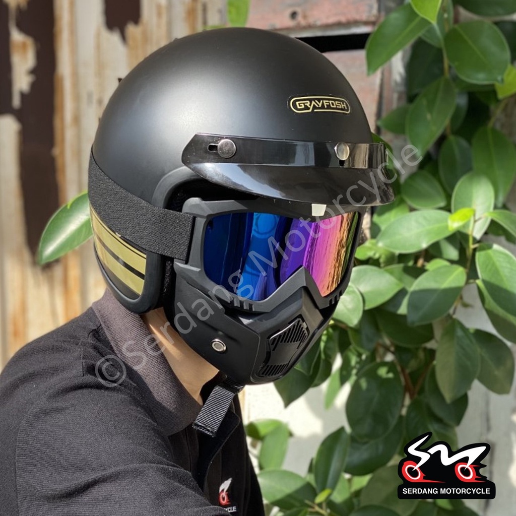 [Shop Malaysia] tactical goggle mask motorcycle helmet goggles visor riding cycling outdoor sport safety glass shield 护目镜 面罩
