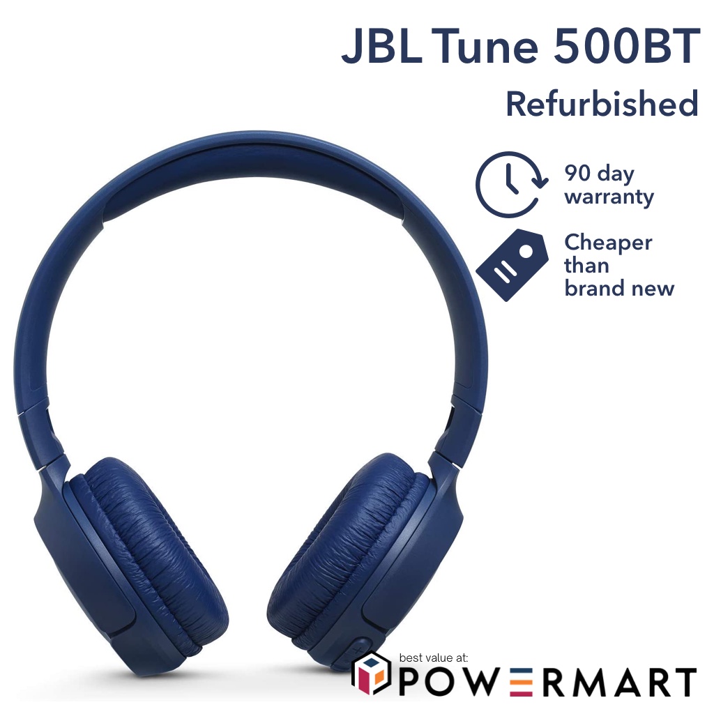 JBL TUNE 500BT Wireless Headphones (Manufacturer Refurbished) Shopee