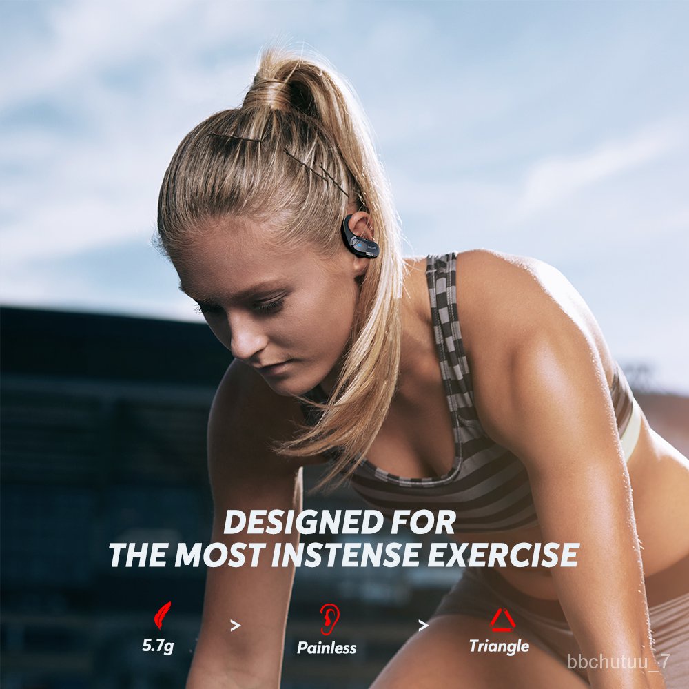 DACOM ATHLETE TWS Bluetooth Earbuds Bass True Wireless Stereo Earphones Sports Headphones Ear Hook for Android iOS Wate