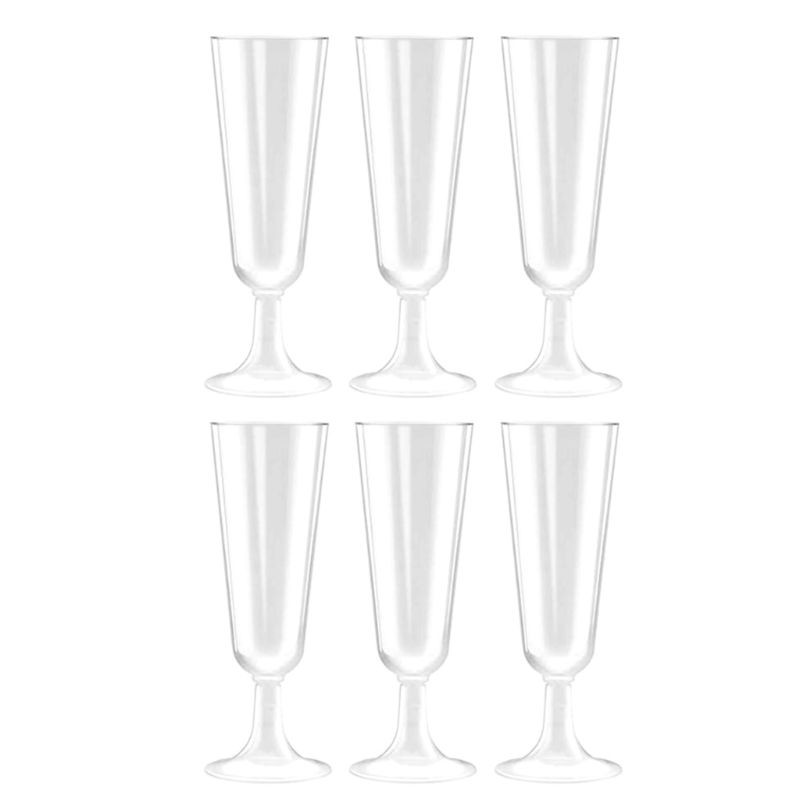SEL♡♡ 6pcs 150ML Disposable Goblet Hard Plastic Air Cup Red Wine