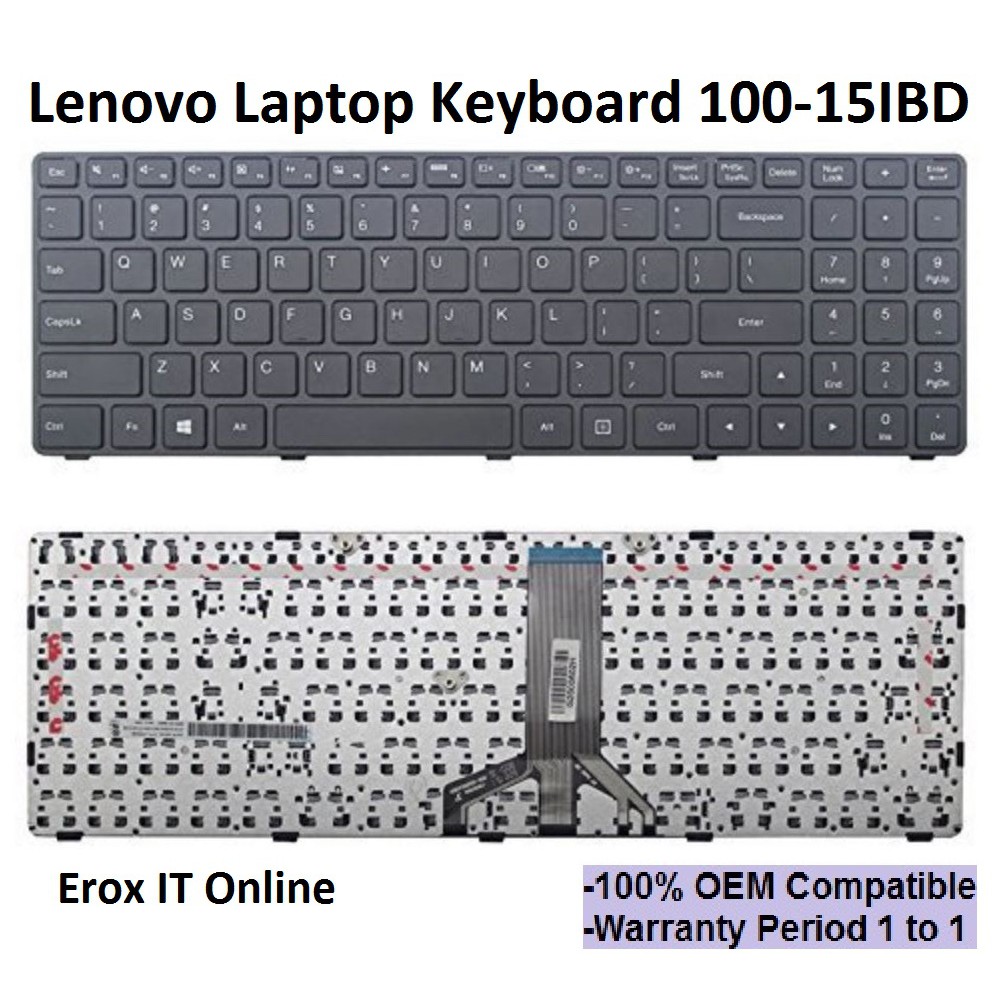 Replacement Lenovo Laptop For Ideapad 100 15ibd 300 15 80qq B50 10 Keyboard Lenovo 100s 15ibd Keyboard Shopee Singapore