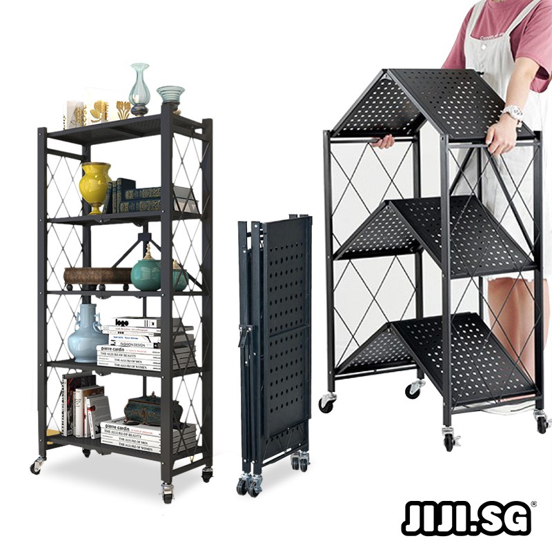 (JIJI SG) CAMILLE Folding Storage Rack Fully Foldable EASY INSTALL