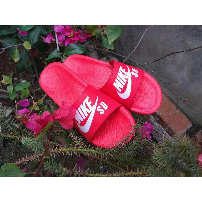 nike sb sandals red