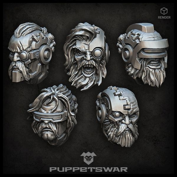 PUPPETSWAR TECHNO VIKING HEADS Shopee Singapore