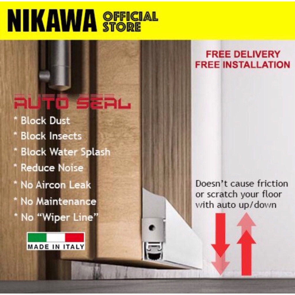 Automatic Door Seal / Autoseal / Door Seal Singapore (Installation Included) Shopee Singapore