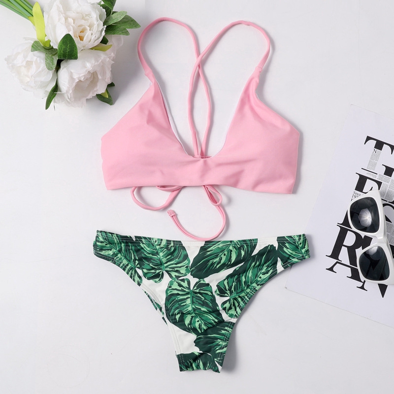green leaf swimsuit