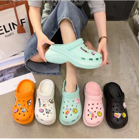 Women's EVA Platform Sandals Size 33-40 Cartoon Cute Crocs Clogs ...