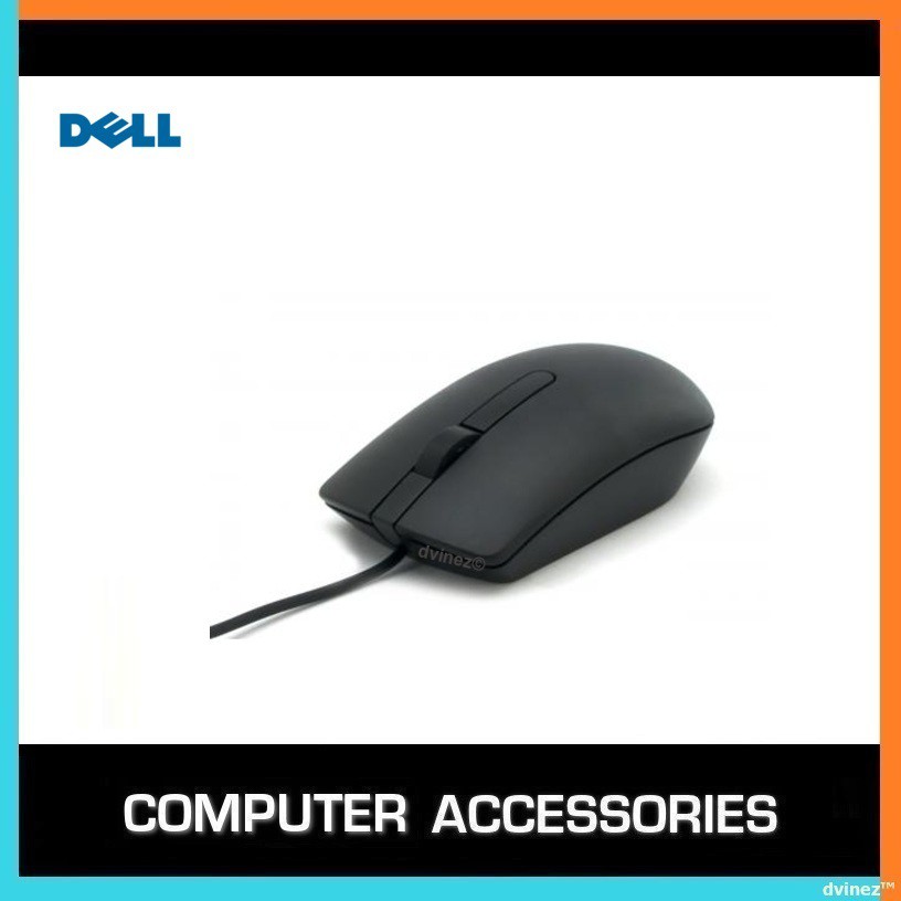 Shop Malaysia Dell Office Student Basic Comfort Usb Wired Desktop Pc Laptop Notebook Computer Ms116 3 Button Mouse Shopee Singapore