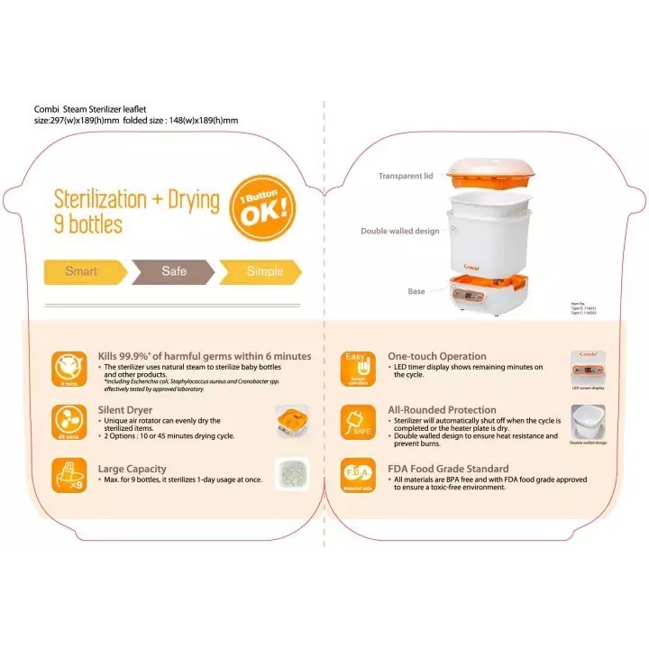 combi bottle sterilizer