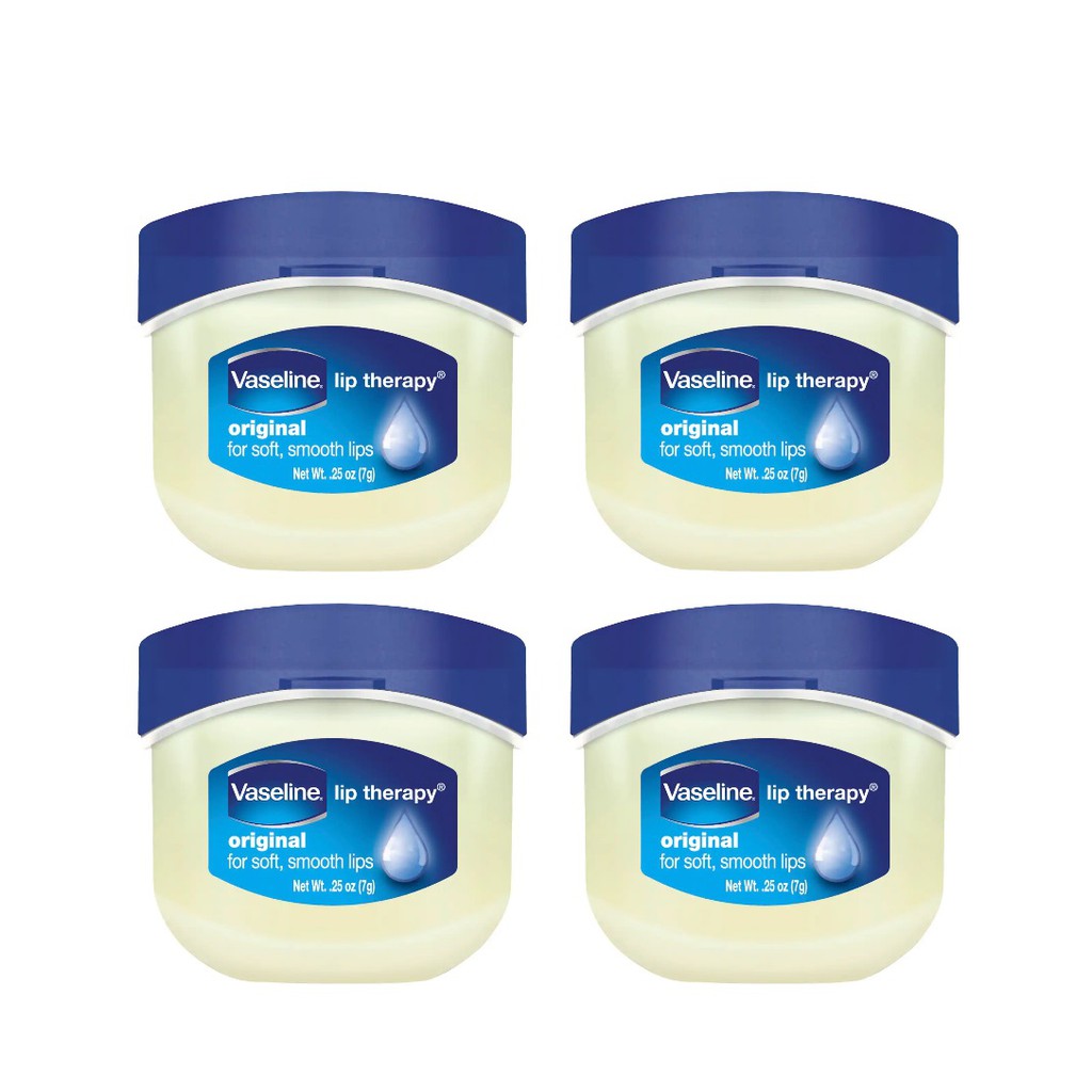 (BUNDLE OF 4) VASELINE LIP THERAPY TUB ORIGINAL 7G Shopee Singapore