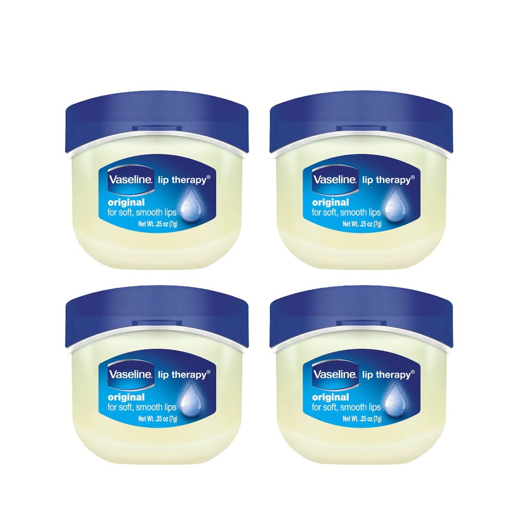 (BUNDLE OF 4) VASELINE LIP THERAPY TUB ORIGINAL 7G | Shopee Singapore