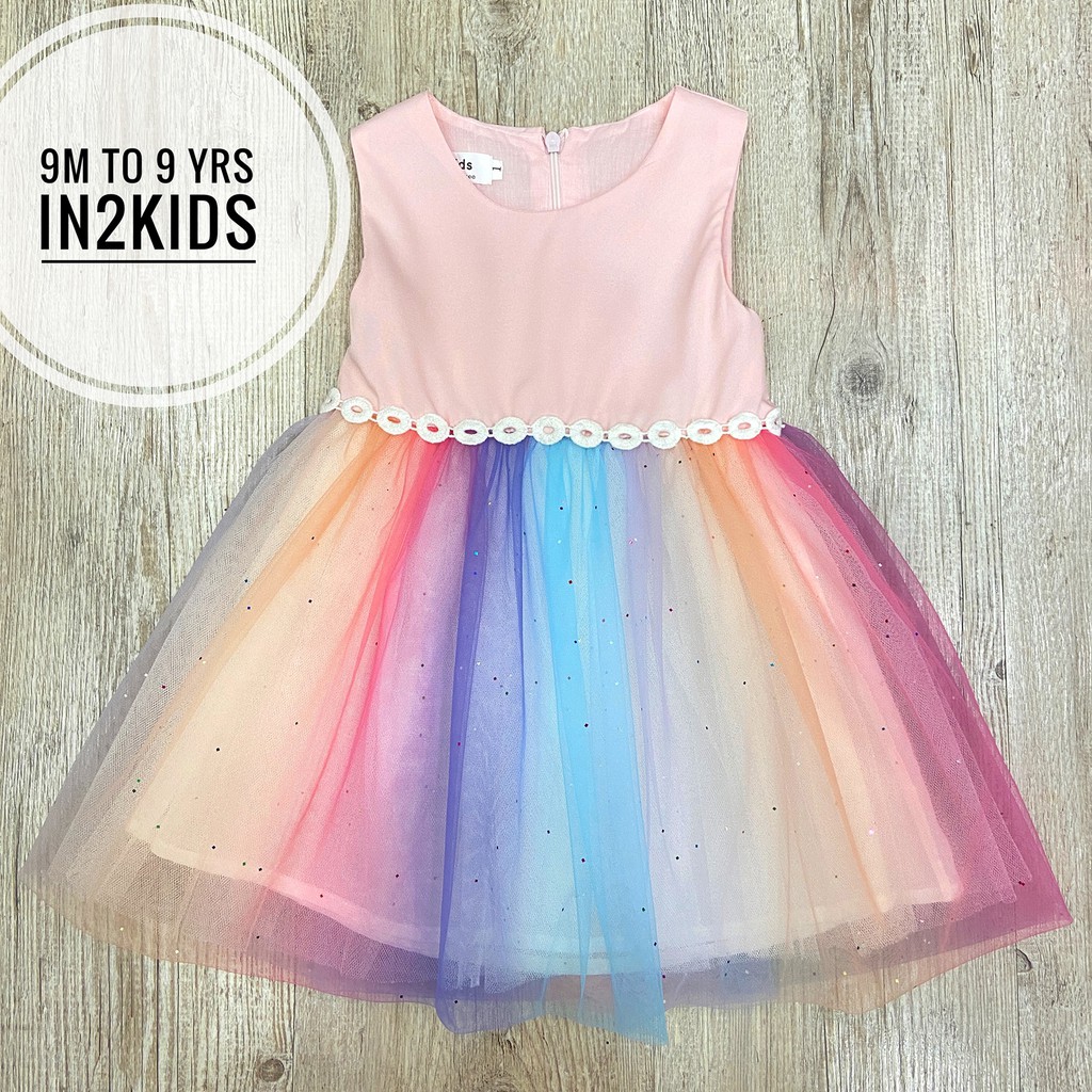 rainbow colour frock