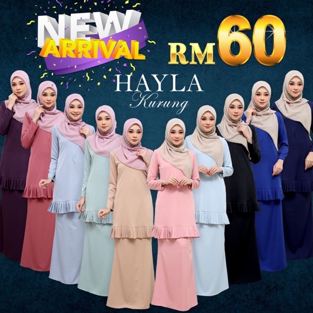 HAYLA KURUNG  BAJU  KURUNG  MURAH  BRIDESMAID MALAYSIA  