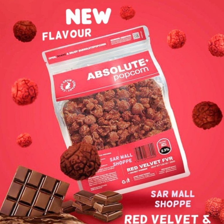 Red Velvet Popcorn Chocolate Coat Absolute Popcorn Viral 10 10 Sale Shopee Singapore