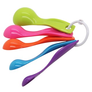5-piece Set Plastic Measuring Spoons Contains Teaspoons Tablespoons ...