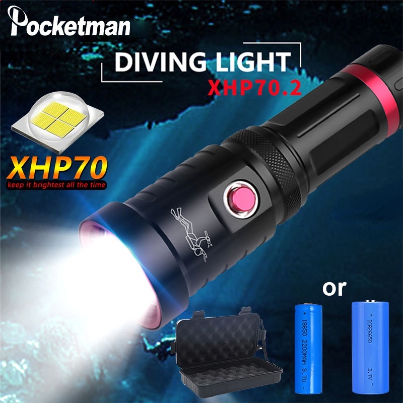 200000LM XHP50 XHP70 XHP90 XHP160 LED Flashlight Zoom Tactical Torch 18650/26650 