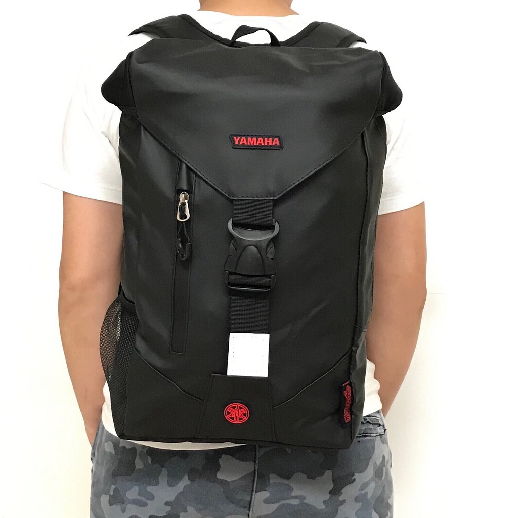 Yamaha Honda Waterproof Pu Leather Backpack Shopee Singapore