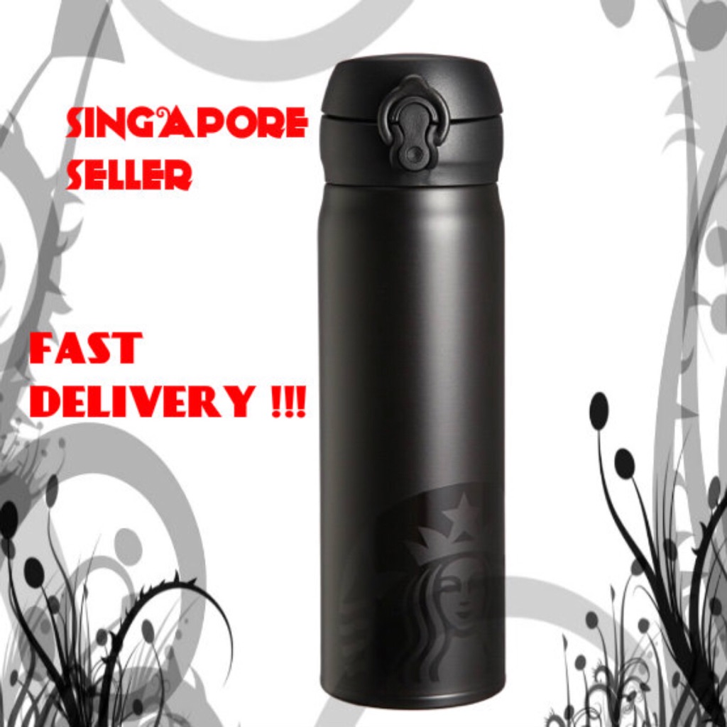 Starbucks Limited Black Shadow Edition Thermal Flask Shopee Singapore