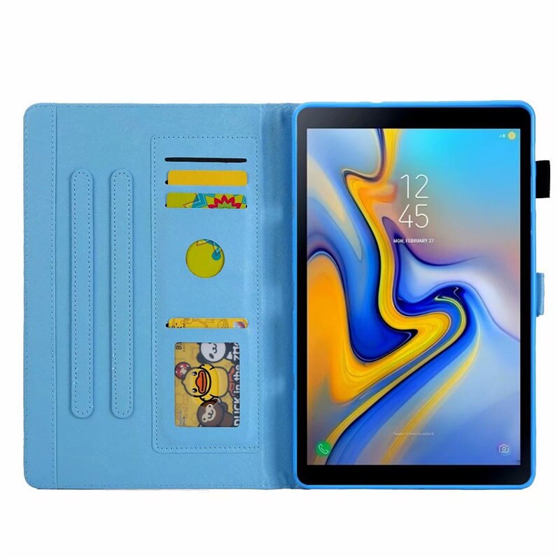 Pu Leather Case for Samsung Galaxy Tab A A2 10.5 2018 T590 T595 T597 SM-T595 Cover Shockproof Smart Case SM-T590 Magnet Coque