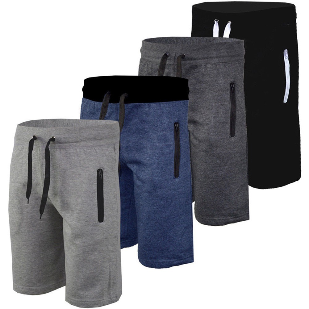 zip pocket jogger shorts