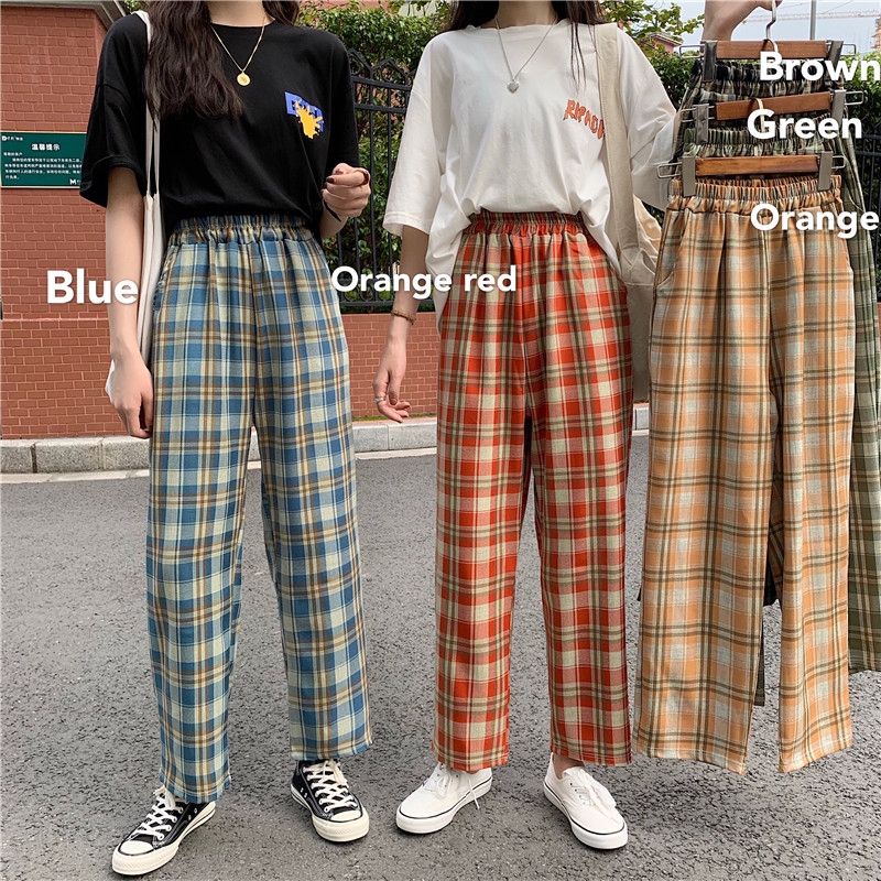 Blue And Orange Plaid Pants Germany, SAVE 37% 